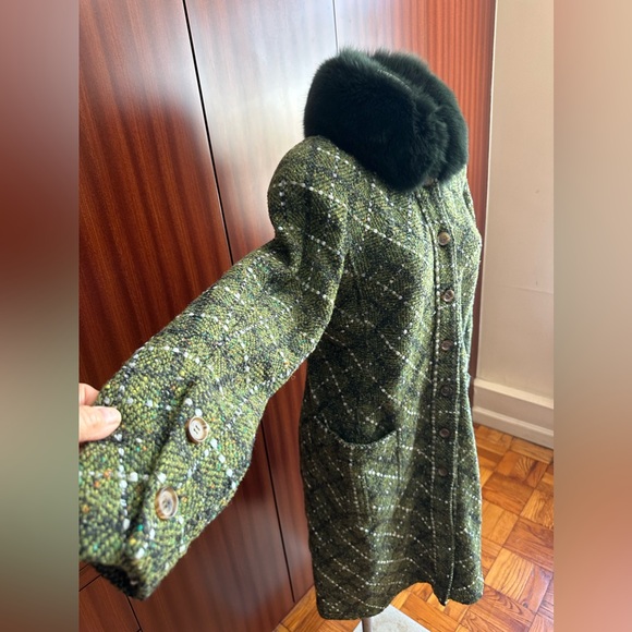 Fabulous VALENTINO unlined Coat s 10(fit M/S) 76%Wool,20Polyester3Viscosa1Cotton - Picture 2 of 12